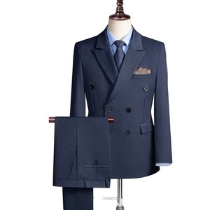 Nouvel Arrivage – Ensemble <span class=keywords><strong>Costume</strong></span> Homme Couleur Unie avec Perles, Style Britannique Vintage, Double Boutonnage, Revers Cranté – <span class=keywords><strong>Costume</strong></span> Deux Pièces <span class=keywords><strong>pour</strong></span> Homme - Product Image 5