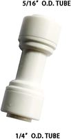 Raccord rapide de qualité alimentaire 3/8 x 5/16, connecteur de tube droit réducteur à enfoncer pour pièces de purificateur d'eau par osmose inverse