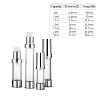 Nouvelle Offre 2026 – Flacon Cosmétique de Voyage de Luxe 5ml 10ml 15ml 20ml 30ml 50ml, Pompe Airless pour Crème Contour des Yeux, en PPWR Recyclable