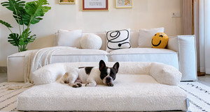 Cama para Perros YANGYANG PET de Lujo con Cubierta Extraíble y Lavable de Terciopelo con Diseño de Rayas y Fibra de Polipropileno - Product Image 3