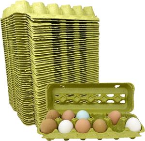 Cartón de huevos con logotipo impreso personalizado, cartón de huevos de pato reciclado desechable, cartón de huevos barato para pollo - Product Image 1