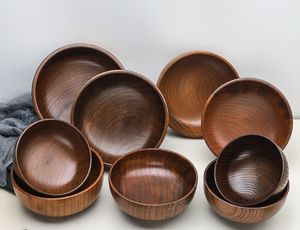 Ensaladera de madera de acacia sostenible para cocina al mejor precio, frutero para sopa, cuencos grandes de madera - Product Image 5