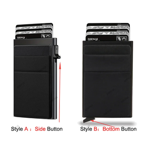 Credit Card Holder Luxury Metal Bank ID Card Holer Case <strong>Wallet</strong> <strong>for</strong> <strong>Men</strong> Thin Slim Mini Minimalist <strong>Wallets</strong> - Product Image 2