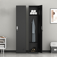 Nouveau casier en acier pour vêtements de studio de yoga, simple, à une porte, coloré, résistant à la rouille et à l'humidité
