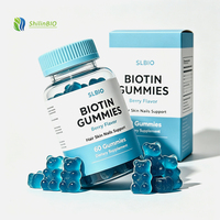 Gummies à la biotine en marque privée OEM, complément pour les cheveux, la peau et les ongles, gummies vitaminés à la biotine