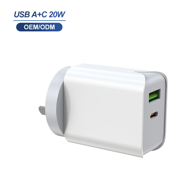 Wholesales AU 20w Usb Type-c Fast Pd Power Adapter Wall Charger 20w 18w Pd Wall Usb-c Charger for iphone