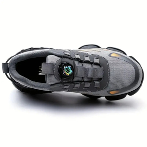 JIANKUN通気性ライトスニーカー安全靴バックルフライ編み生地PUソールアンチスマッシュアンチパンク滑り止め機能 - Product Image 3