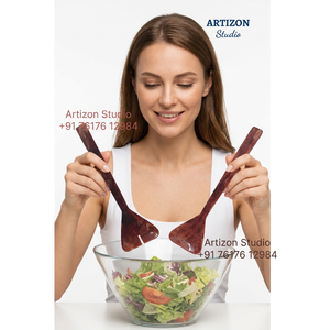 Utensilios para Ensalada de Resina Fresca, Aptos para Lavavajillas, Color Personalizado, Artizon Studio - Product Image 1