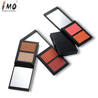 Palette de maquillage minérale pressée pigmentée : contour, blush, illuminateur, waterproof, végane, naturelle, longue tenue