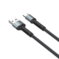 Kabel Data Pengisian Daya Cepat, Kabel USB Pengisi Daya Cepat 5A Arus 2 Meter LDNIO OEM untuk Ponsel Tipe C