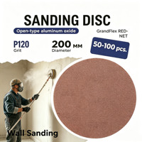 Disque de ponçage en maille d'oxyde d'aluminium P120 200 mm OEM pour l'élimination des couches de peinture anciennes et le ponçage de réparation des soudures métalliques