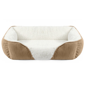 Pet <b>Bed</b> For <b>Dogs</b> Square Soft Warm Winter <b>Bed</b> For <b>Small</b> Medium Sized <b>Dogs</b> All Seasons Use Gray Blue Brown Color - Product Image 5
