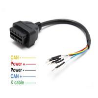 Universeller 16-poliger OBD2-Stecker für Motorrad Motorrad K CAN OBD2-Kabel Geeignet für Überbrückung drähte Old Car Truck OBD 16-PIN-Stecker