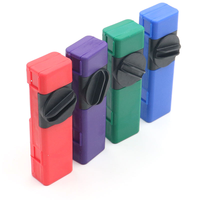 Broyeurs d'herbes manuels rectangulaires Broyeurs en plastique 3-en-1 Broyeur d'accessoires en boîte en métal de couleur multiple