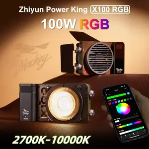 Iluminación LED ZHIYUN MOLUS X100 RGB Pro de 100 W para Fotografía/Video en Exteriores, Iluminación Fotográfica Portátil de Bolsillo - Product Image 1