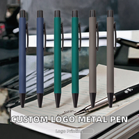 Pulpen Logam BKS LY7370 dengan Logo yang Dapat Disesuaikan, Alat Tulis Olahraga, Ujung 1.0mm, Tinta Hitam, Ukiran Laser, untuk Iklan Kantor