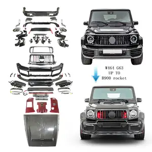 2019-22y W464 G63 upgrade to B900 rocket dry carbon fiber car body kit auto body parts bumpers accessories for Mercedes benz G63