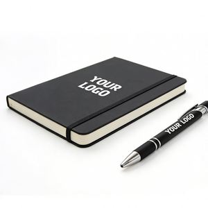 Wholesale Promo Office Gift Bulk A5 A6 Customized Print Business Logo School Notebooks Promotional PU Leather <b>Journal</b> Notebook - Product Image 1