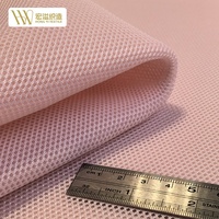 Tissu en maille 3D respirant et léger 100 % polyester, teint écologiquement aux couleurs personnalisées, anti-humidité, pour empeignes et semelles de chaussures
