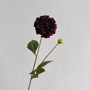 Nouvelle Arrivée 2026 – <span class=keywords><strong>Fleur</strong></span> Artificielle <span class=keywords><strong>Dahlia</strong></span> Effet Naturel, <span class=keywords><strong>Dahlia</strong></span> Artificielle Bordeaux pour Décoration Maison et Mariage - Product Image 5