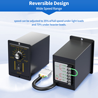 LUNYEE Moteur à engrenages synchrone 220V 50HZ 25W AC avec boîte de vitesses à rapport 3:1 467rpm et contrôleur de vitesse pour la robotique