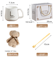 Juego de Tazas de Cerámica Personalizadas con Caja de Regalo y Tapa, para Té o Café, Ideal para el Día de la Madre, Cumpleaños, Navidad, Bodas o Regalos Corporativos