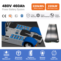 Système de batterie mobile LiFePO4 480V 460Ah pour chantier, pour excavatrice électrique et camion, avec refroidissement liquide et sortie 1C