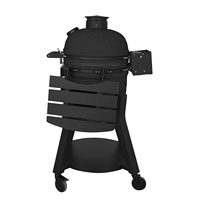 Barbecue Kamado AUPLEX 18/22 pouces en céramique, barbecue extérieur pour jardin, fumoir
