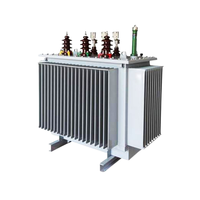 Transformateur de puissance triphasé 250 kVA immergé dans l'huile, haute efficacité, 11 kV 400 V, avec garantie de 5 ans, bobinage aluminium/cuivre, 50/60 Hz