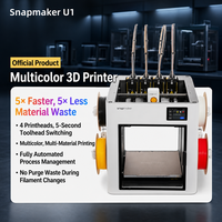 Imprimante 3D Snapmaker U1, système FDM multi-couleurs à 4 têtes d'impression, volume d'impression 270x270x270mm