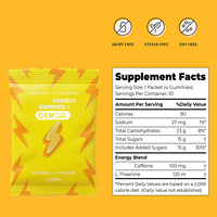 Gummies Énergisantes Véganes à Base de Plantes OEM avec Caféine et L-Théanine – Compléments Naturels pour Booster l'Énergie
