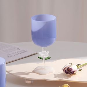 Copas <span class=keywords><strong>de</strong></span> Vino con Tallo <span class=keywords><strong>de</strong></span> Flor a la Moda, <span class=keywords><strong>Venta</strong></span> al <span class=keywords><strong>por</strong></span> <span class=keywords><strong>Mayor</strong></span>, Copas <span class=keywords><strong>de</strong></span> Vidrio <span class=keywords><strong>de</strong></span> Borosilicato Alto, Resistentes al Calor, Coloridas, para Vino Tinto - Product Image 3