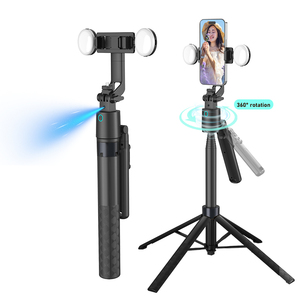 Ai gimbal พร้อมรีโมทขาตั้งกล้องในตัว, รีโมทกันสั่นสำหรับถ่ายภาพ Vlog อัจฉริยะอุปกรณ์ติดตามใบหน้า - Product Image 1