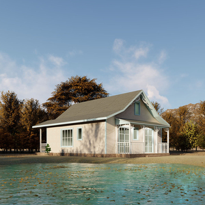 Maison de vacances préfabriquée <span class=keywords><strong>en</strong></span> <span class=keywords><strong>bois</strong></span> Quacent Lakeside, villa de campagne personnalisée, cabane de jardin avec espace de vie complet - Product Image 1