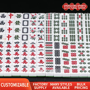 Modern 40mm Magnetic Eco-Friendly Chinese Mahjong Set 144 Tiles for <b>Entertainment</b> Compatible with Automatic Mahjong Machines - Product Image 2