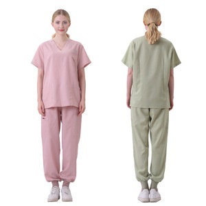 Women Hospital Scrub Suits V Neck Short Sleeve Split Set Moisture Wicking Uniforms For Medical Dental Clinic Use - Product Image 5