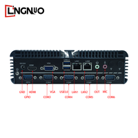 Mini PC en gros d'usine N100 avec DDR4 Max 32GB SSD 2xLan 4xUSB 2COM ordinateur industriel sans ventilateur