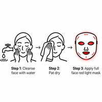 Nouvel appareil de soin de la peau à LED segmenté, masque oculaire de luminothérapie à domicile
