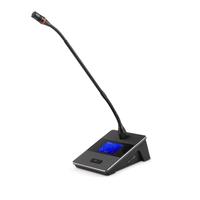 Nouvelle unité de délégué de conférence filaire avec fonction vocale pour la gestion du temps, microphone numérique tactile réglable et étanche pour les discussions