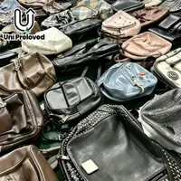 Sacs d'occasion A16 en balles, sacs à dos en cuir PU pour femmes, vente en gros d'usine, sacs mixtes de seconde main