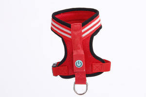 Harnais de poitrine pour animaux de compagnie chien harnais de poitrine réfléchissant confortable avec laisse concepteur de poitrine pour animaux de compagnie fournitures harnais pour chien - Product Image 6