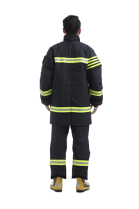 Traje de Bombero ZFH-BS (Azul Marino Oscuro) - Equipo de Protección Ignífugo Certificado GA10-2014 para Rescate de Incendios - Product Image 4
