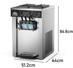 Mesin es krim meja 3 rasa komersial kualitas tinggi buah asli desain pencampur DIY Harga terbaik untuk penggunaan rumah tangga - Product Image 2