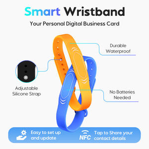 Reutilizable ajustable RFID 13,56 Mhz/125KHZ grabable impermeable pasivo silicona NFC pulsera de silicona ISO <span class=keywords><strong>15693</strong></span> pulsera - Product Image 2
