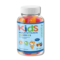 Complément alimentaire multivitaminé pour enfants en gommes à mâcher avec vitamines A, D, E, B6, marque privée
