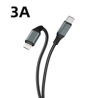Cable de Datos Ecológico de Carga Rápida 3A USB a Tipo-C con Trenzado de Nailon y Cobre Puro, con Soporte para Teléfono, para Computadoras y Teléfonos Móviles
