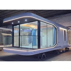 Smart Capsule Space Cabine Tiny House Airbnb Space Capsule House Met Meubels