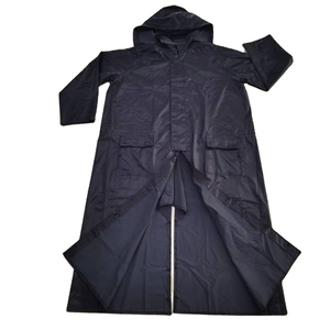 Abrigo de lluvia largo para hombre con capucha para montar a caballo - Product Image 1