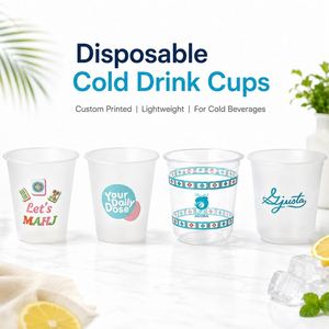 แก้วกาแฟลาเต้เย็นแบบใช้แล้วทิ้ง PP ขนาด 90 มม. 500 มล. พิมพ์โลโก้ตามสั่ง ป้องกันการรั่วซึม - Product Image 3