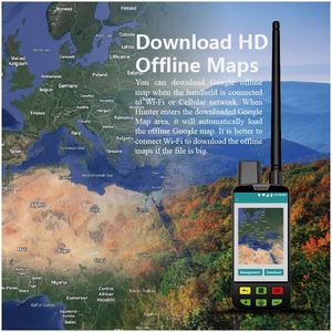 Collar de <span class=keywords><strong>perro</strong></span> GPS recargable por energía solar: Batería de 6400mAh 18650 + resistencia ambiental IP68 y modo VHF de baja potencia - Product Image 4